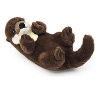 Uni-Toys - Eco-Line - Galleggiante posteriore lontra - Realizzato in materiale riciclato al 100% - Lunghezza 26 cm - Lontra di Peluche - Peluche Peluche