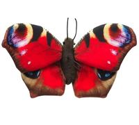 Uni-Toys - Farfalla rossa (con passante) - 24 cm (larghezza) - insetto di peluche - peluche