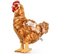 Uni-Toys - Gallina marrone - 37 cm (altezza) - pollo peluche, uccello - peluche