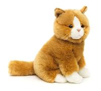 Uni-Toys - Gatto marrone dorato, seduto - 21 cm (altezza) - Gattino peluche - peluche