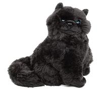 Uni-Toys - Gatto persiano, nero, sdraiato - 31 cm (lunghezza) - gatto di peluche - peluche