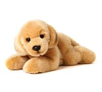 Uni-Toys - Golden Retriever cucciolo, sdraiato - 24 cm (lunghezza) - cane di peluche, animale domestico - peluche