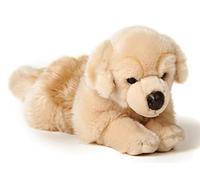 Uni-Toys - Golden Retriever, sdraiato - 39 cm (lunghezza) - cane di peluche - animale domestico - peluche, peluche, beige-marrone