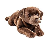 Uni-Toys - Labrador marrone, disteso - 60 cm (lunghezza) - Cane, animali domestici - peluche