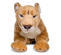 Uni-Toys - Leonessa, sdraiata - 78 cm (lunghezza) - Peluche selvatico, leone - Peluche