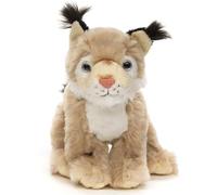 Uni-Toys - Luchs seduto - 16 cm (lunghezza) - Animali di bosco - peluche