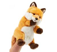 Uni-Toys - Marionetta classica a forma di volpe rossa - 28 cm (altezza) - bambola di peluche, volpe - peluche