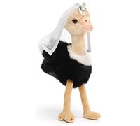 Uni-Toys - Mazzo di peluche con velo da sposa, altezza 28 cm, colore: bianco