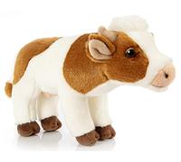 Uni-Toys - Mucca bianco-marrone, in piedi - 27 cm (lunghezza) - peluche - peluche peluche peluche