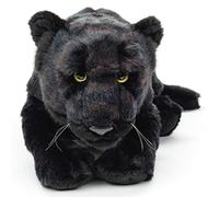 Uni-Toys - Pantera nera, sdraiata - 44 cm (lunghezza) - Peluche selvatico - Peluche