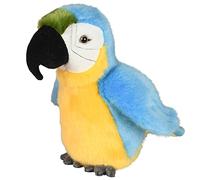 Uni-Toys - Papagei blu - 21 cm (altezza) - Uccello - Peluche peluche