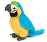 Uni-Toys - Pappagallo blu - 20 cm (altezza) - Uccello in peluche, Ara - Peluche