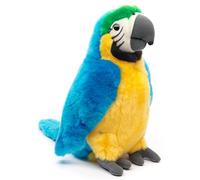 Uni-Toys - Pappagallo (blu) - 28 cm (altezza) - Uccello di peluche - peluche