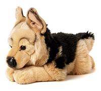 Uni-Toys - Pastore tedesco, sdraiato - 37 cm (lunghezza) - cane di peluche, animale domestico - peluche