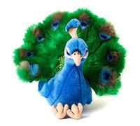 Uni-Toys - Pavone - 19 cm (altezza) - Uccello di peluche - Peluche