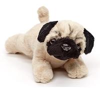 Uni-Toys - Pug Plushie (senza guinzaglio) - 21 cm (lunghezza) - cane di peluche, animale domestico - peluche