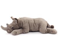 Uni-Toys - Rinoceronte grande, sdraiato - 54 cm (lunghezza) - Rhino, Rhinozeros - peluche, peluche