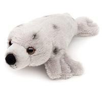 Uni-Toys - Robbe Plushie (grigio a pois) - 19 cm (lunghezza) - foca di peluche, cane di mare - peluche