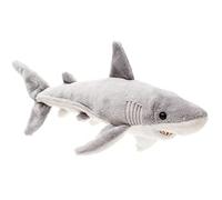 Uni-Toys - Squalo bianco - 25 cm (lunghezza) - Pesce peluche - peluche