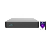 Uniarch NVR 16 Canali 8MP, 1TB HDD, Senza PoE, Registratore Video