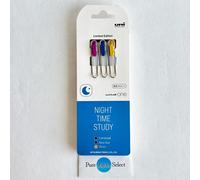 Uniball One NIGHT TIME STUDY 0,5 mm UMN-S-05-K3C matita Mitsubishi 3 colori N...