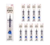 Uniball ZENTO UBR-Z-05 - Ricarica di inchiostro a base d'acqua, punta fine da 0,5 mm, blu, compatibile con penne Uniball ZENTO, UBRZ05.33, confezione da 10