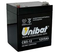 UNIBAT Batteria ermetica Unibat 12V 5Ah 90x70x107mm