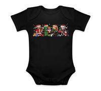 Unibly Creeper Gamer Personaggio | Christmas X-Mas Baby Body, Nero , 18 mesi