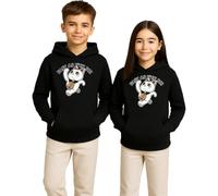 Unibly Dandadan Turbo-Granny Fast Cat - Felpa con cappuccio per bambini | Gatto divertente e veloce con una targa in legno, ideale per gli amanti degli animali e gli appassionati di anime.
