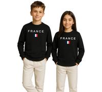 Unibly Felpa per bambini alla moda con bandiera della Francia | Un design minimalista con la parola "France" e la bandiera francese, ideale per gli appassionati e i viaggiatori della