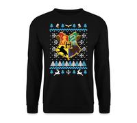 Unibly Hogwarts | Ugly Christmas Maglione maglione natalizio, Nero , 3XL