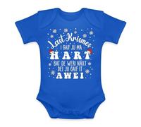 Unibly Last Krismes i gaif ju ma hart bat de weri näxt Last christmas i gave you my heart | Christmas X-Mas Baby Body, Blu, 3 mesi