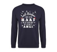 Unibly Last Krismes i gaif ju ma hart bat de weri näxt Last Christmas i gave You My Heart | Christmas X-Mas Pullover, blu navy, M