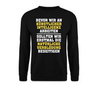 Unibly Maglioni Intelligenza Artificiale AI, Nero , M