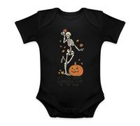 Unibly Scheletro retrò con zucca | It's The Most Wonderful Time | Costume di Halloween Baby Body, Nero , 3 mesi