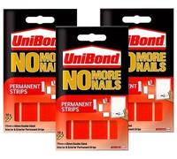 Unibond Niente Più Chiodi Permanente/Indelebile Doppio Lato Supporto Strips 3kg
