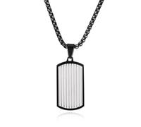 Unica collana da uomo - acciaio inossidabile semplice geometrico moda punk - stile titanio acciaio gioielli