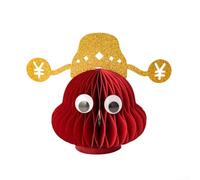 Unica decorazione cinese per auto che mescola mitologia e simboli, drago coniglio con Dio della ricchezza per fortuna (A)