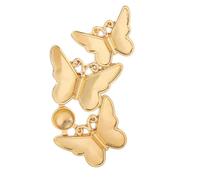 Unica spilla fatta a mano con tre farfalle, elegante spilla con colori vivaci e fascino culturale per occasioni speciali, patrimonio culturale accessorio