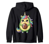 Unicado - Avocado and Unicorn Lover Felpa con Cappuccio