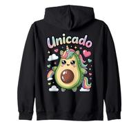 Unicado - Avocado and Unicorn Lover Felpa con Cappuccio