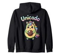 Unicado - Avocado and Unicorn Lover Felpa con Cappuccio