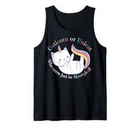 Unicat Caticorn Meowgical Unicorn Gatto Uomini Donne Ragazzi Ragazze Canotta