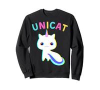 Unicat Caticorn Meowgical Unicorn Gatto Uomini Donne Ragazzi Ragazze Felpa