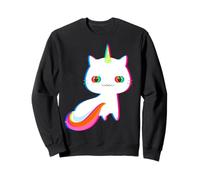 Unicat Caticorn Meowgical Unicorn Gatto Uomini Donne Ragazzi Ragazze Felpa