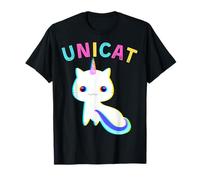 Unicat Caticorn Meowgical Unicorn Gatto Uomini Donne Ragazzi Ragazze Maglietta