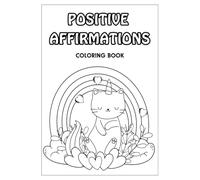 Unicat (Unicorn Cat) Positive Affirmations Coloring Book