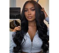 UNICE Pre Everything Body Wave 13x4 Parrucche frontali in pizzo capelli umani con coulisse elastica parrucca senza colla capelli umani Pre pizzicati pizzo pre-tagliato nodi sbiancati pronti da