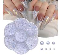 Uniche mezze perle accessori per il fascino delle unghie con unghie uniche, decorazione fai da te per belle donne