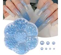 Uniche mezze perle accessori per il fascino delle unghie con unghie uniche, decorazione fai da te per belle donne